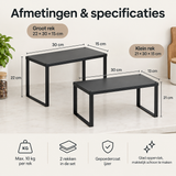 Afmetingen en productspecificaties van kruidenrek