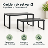 Belangrijkste voordelen en eigenschappen van kruidenrek set van 2