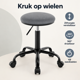 Overzicht van kruk op wielen met de belangrijkste productvoordelen