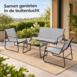 loungeset 4 personen in gebruik in een passende praktijksituatie