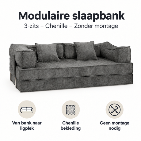 Belangrijkste voordelen en eigenschappen van modulaire slaapbank