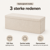 Belangrijkste voordelen en eigenschappen van opbergbank teddy