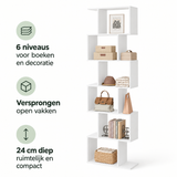 Belangrijkste voordelen en eigenschappen van open boekenkast