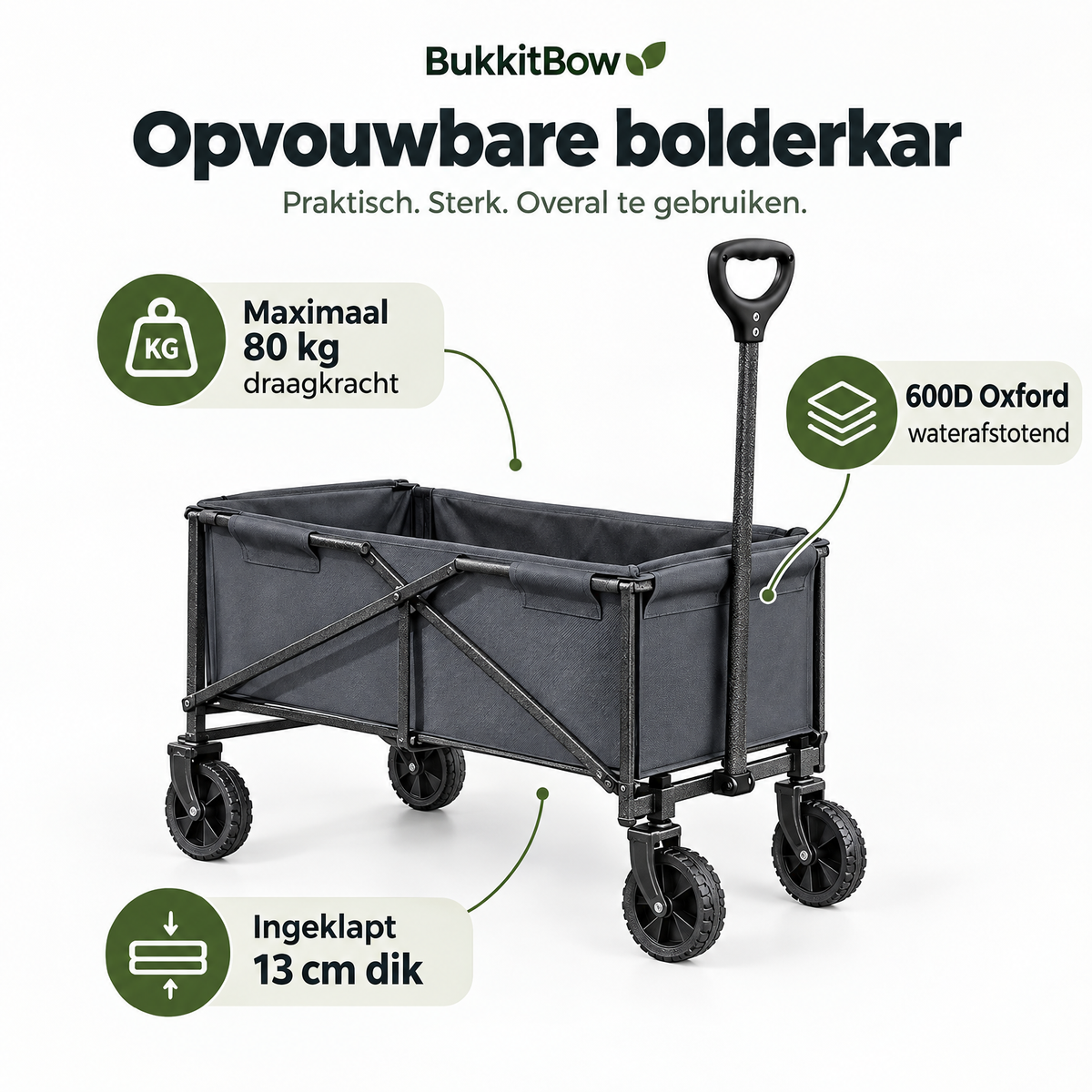 Belangrijkste voordelen en eigenschappen van opvouwbare bolderkar