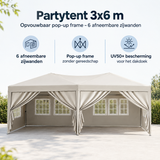 Belangrijkste voordelen en eigenschappen van partytent 3x6