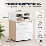 Afmetingen en productspecificaties van printerstandaard