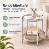 Praktische toepassing en keuzehulp voor ronde bijzettafel