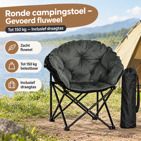 Praktische toepassing en keuzehulp voor ronde campingstoel