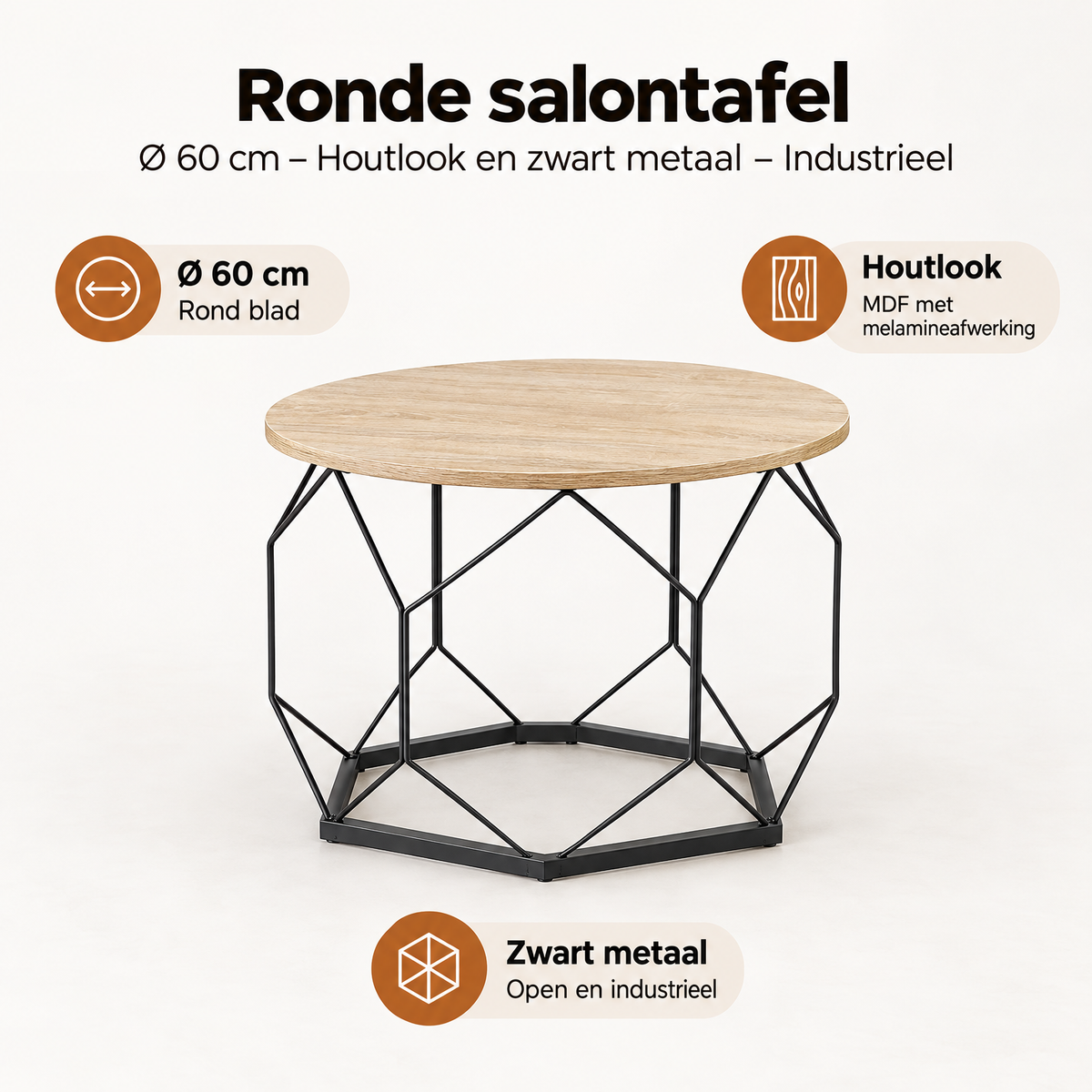 Belangrijkste voordelen en eigenschappen van ronde salontafel