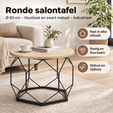 Praktische toepassing en keuzehulp voor ronde salontafel