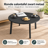 Praktische toepassing en keuzehulp voor ronde salontafel zwart metaal
