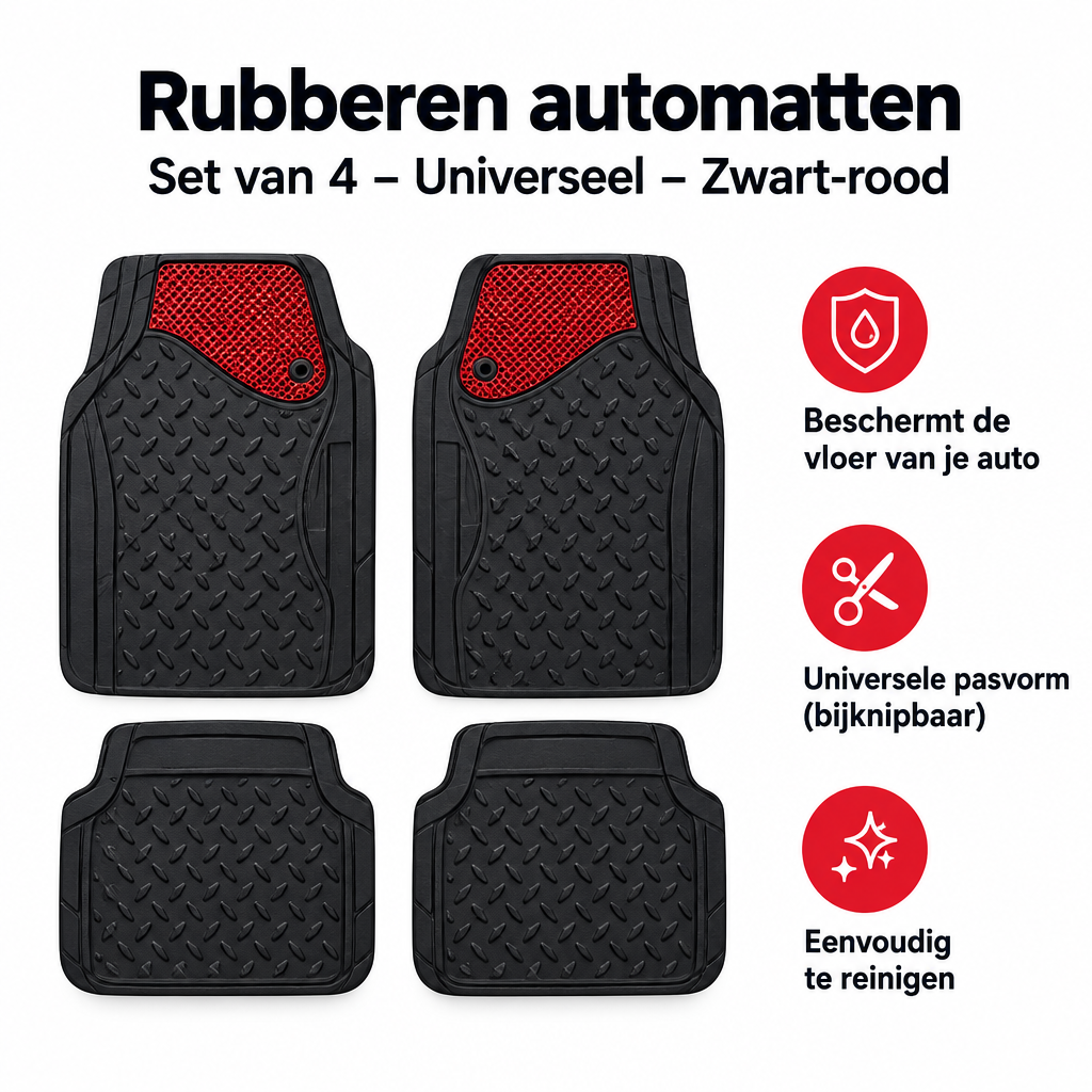 Belangrijkste voordelen en eigenschappen van rubberen automatten