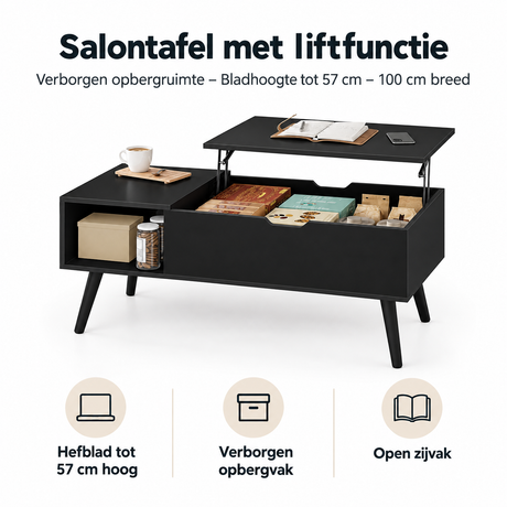 Belangrijkste voordelen en eigenschappen van salontafel met liftfunctie