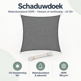 Overzicht van schaduwdoek met de belangrijkste productvoordelen
