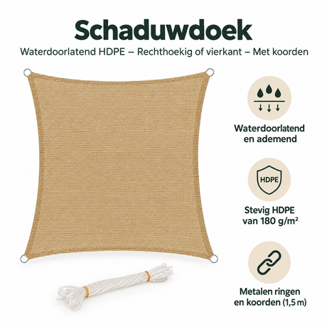 Belangrijkste voordelen en eigenschappen van schaduwdoek waterdoorlatend