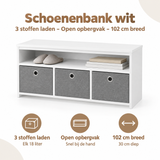Belangrijkste voordelen en eigenschappen van schoenenbank wit