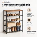 Belangrijkste voordelen en eigenschappen van schoenenrek met zitbank