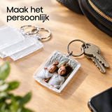 sleutelhanger met fotohouder in gebruik in een passende praktijksituatie