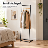 smal kledingrek in gebruik in een passende praktijksituatie