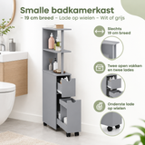 Belangrijkste voordelen en eigenschappen van smalle badkamerkast
