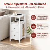 Praktische toepassing en keuzehulp voor smalle bijzettafel