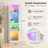Afmetingen en productspecificaties van smalle boekenkast