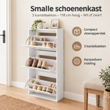 Praktische toepassing en keuzehulp voor smalle schoenenkast