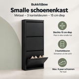 Overzicht van smalle schoenenkast met de belangrijkste productvoordelen
