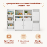 Belangrijkste voordelen en eigenschappen van speelgoedkast