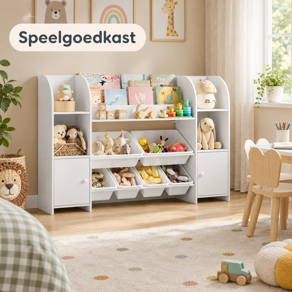 speelgoedkast in gebruik in een passende praktijksituatie
