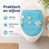 Praktische toepassing en keuzehulp voor toiletbril met print