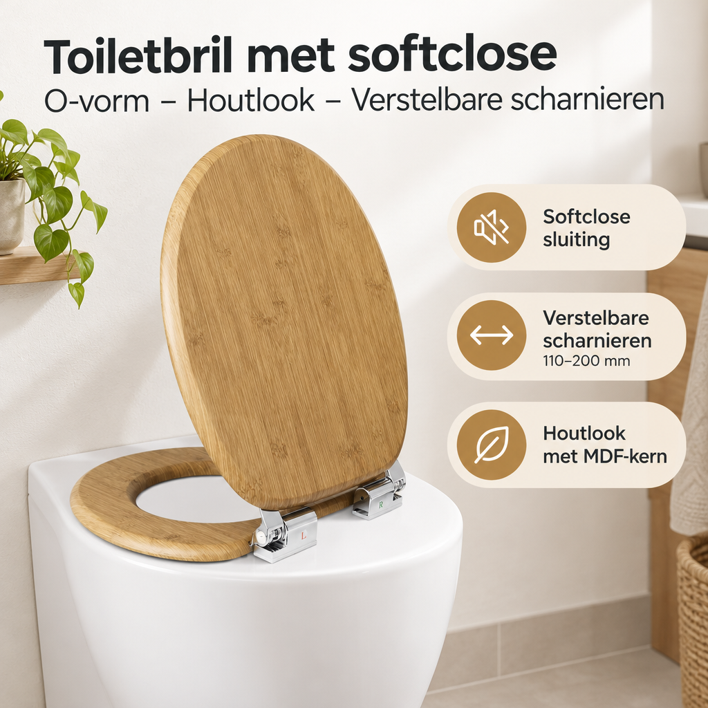 Praktische toepassing en keuzehulp voor toiletbril met softclose