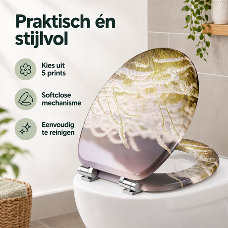 Praktische toepassing en keuzehulp voor toiletbril met softclose