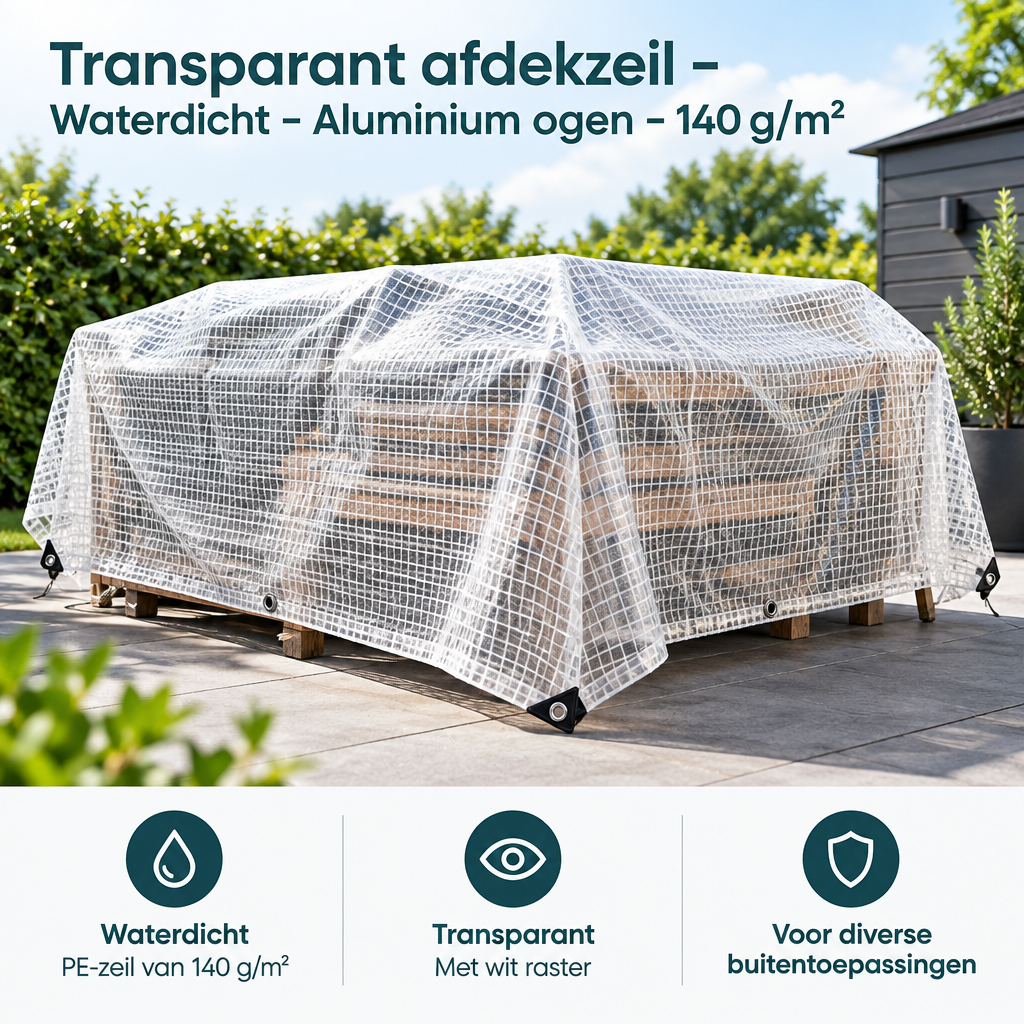 Praktische toepassing en keuzehulp voor transparant afdekzeil