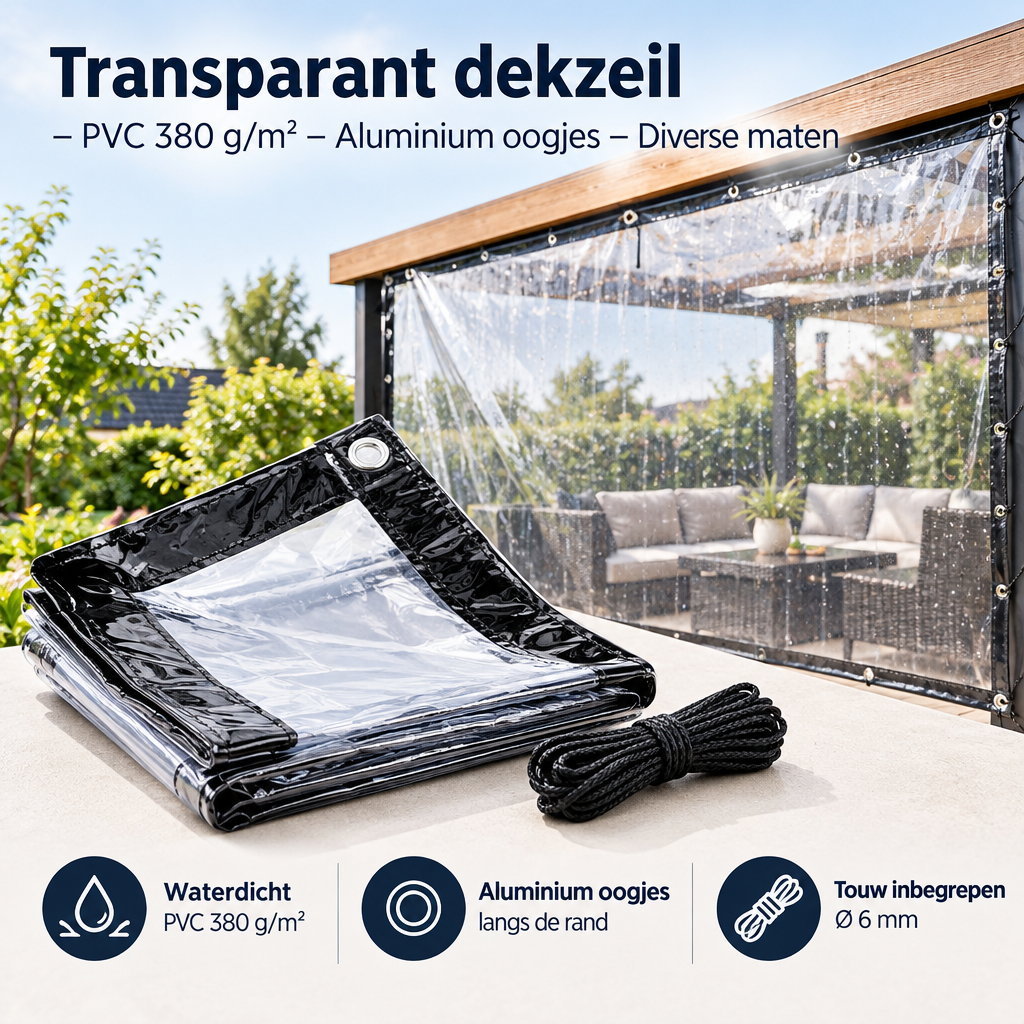 Praktische toepassing en keuzehulp voor transparant dekzeil