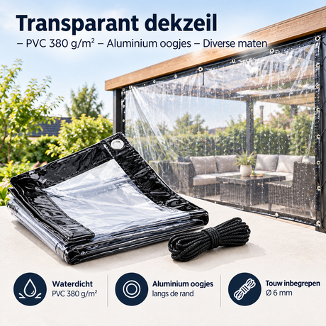Praktische toepassing en keuzehulp voor transparant dekzeil