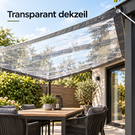 transparant dekzeil in gebruik in een passende praktijksituatie