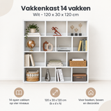 Belangrijkste voordelen en eigenschappen van vakkenkast 14 vakken