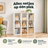 Praktische toepassing en keuzehulp voor vakkenkast 9 vakken