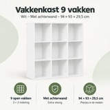 Overzicht van vakkenkast 9 vakken met de belangrijkste productvoordelen