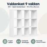 Overzicht van vakkenkast 9 vakken met de belangrijkste productvoordelen