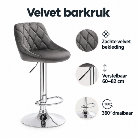 Belangrijkste voordelen en eigenschappen van velvet barkruk