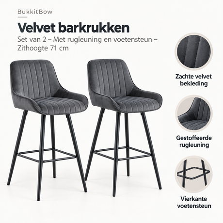 Belangrijkste voordelen en eigenschappen van velvet barkrukken