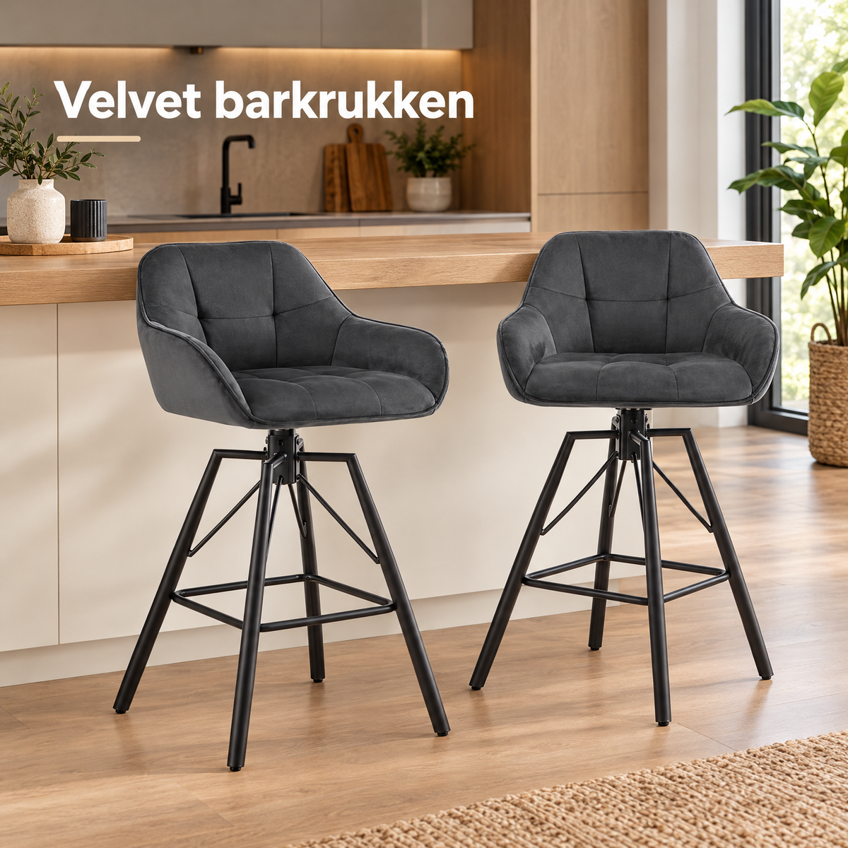 velvet barkrukken in gebruik in een passende praktijksituatie