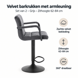 Belangrijkste voordelen en eigenschappen van velvet barkrukken met armleuning