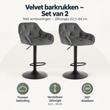 Overzicht van velvet barkrukken met de belangrijkste productvoordelen