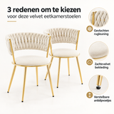 Belangrijkste voordelen en eigenschappen van velvet eetkamerstoelen