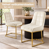 velvet eetkamerstoelen in gebruik in een passende praktijksituatie