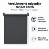 Belangrijkste voordelen en eigenschappen van verduisterend rolgordijn zonder boren