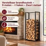 Praktische toepassing en keuzehulp voor verstelbaar brandhoutrek